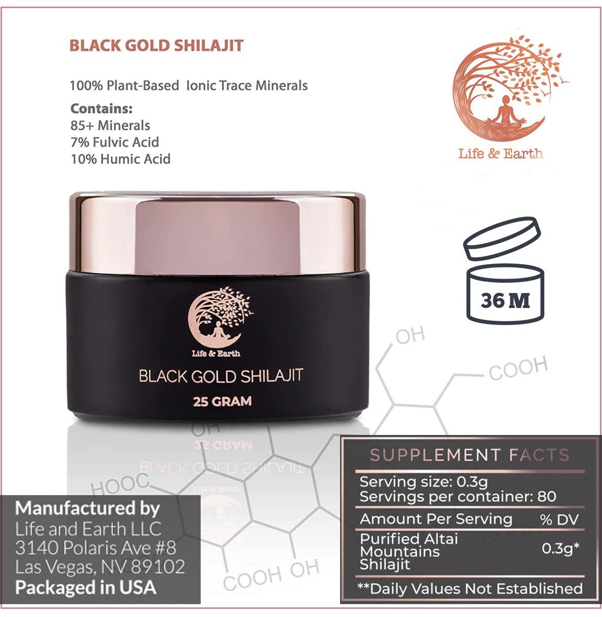 Black Gold Shilajit resin 25g